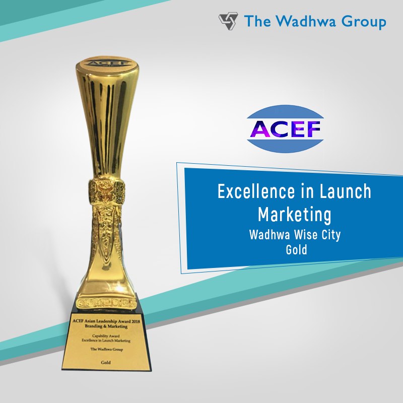 The Wadhwa Group awarded Gold for Excellence in Launch Marketing 2018 Update